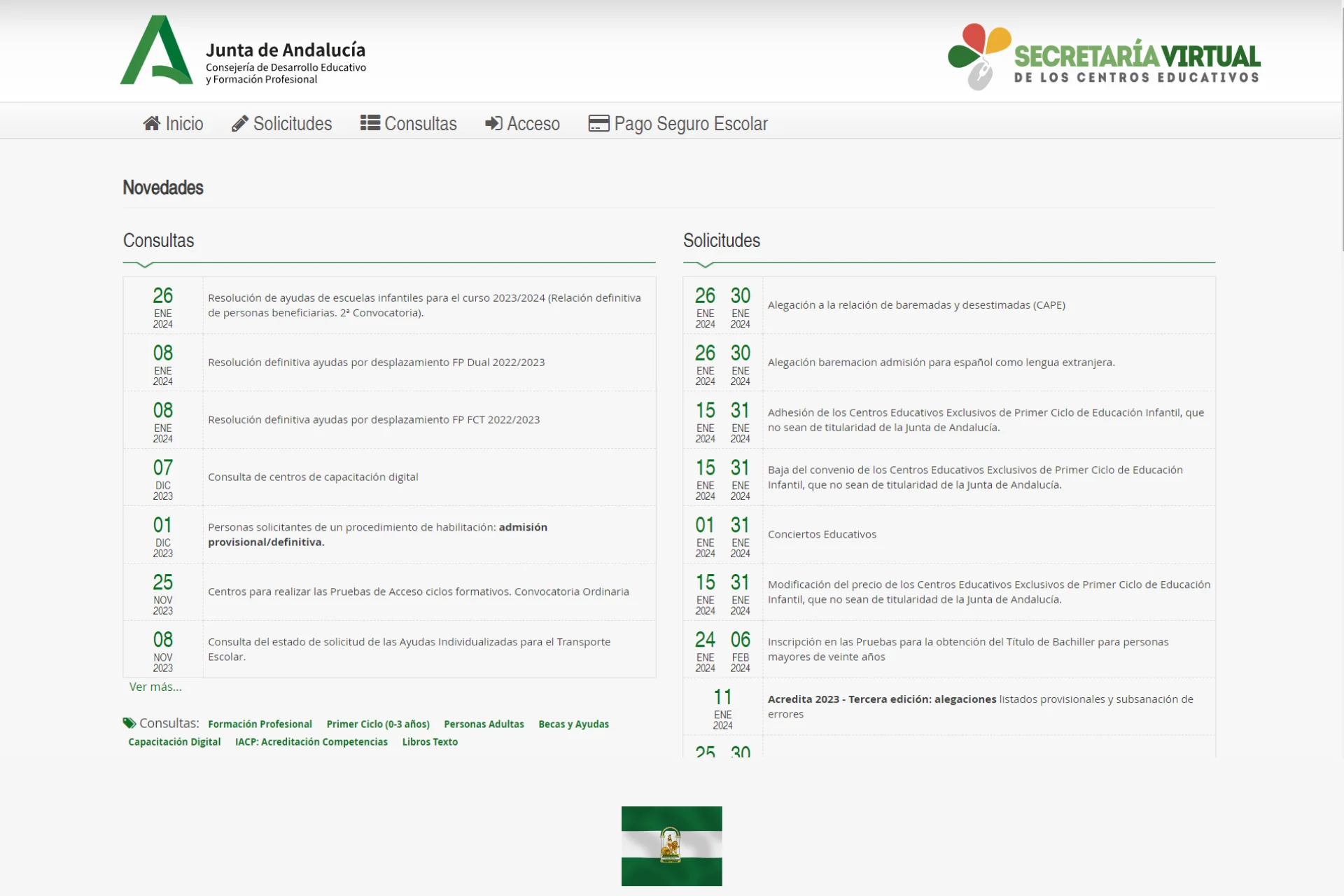 Ayuda en la inscripción en las pruebas de acceso
